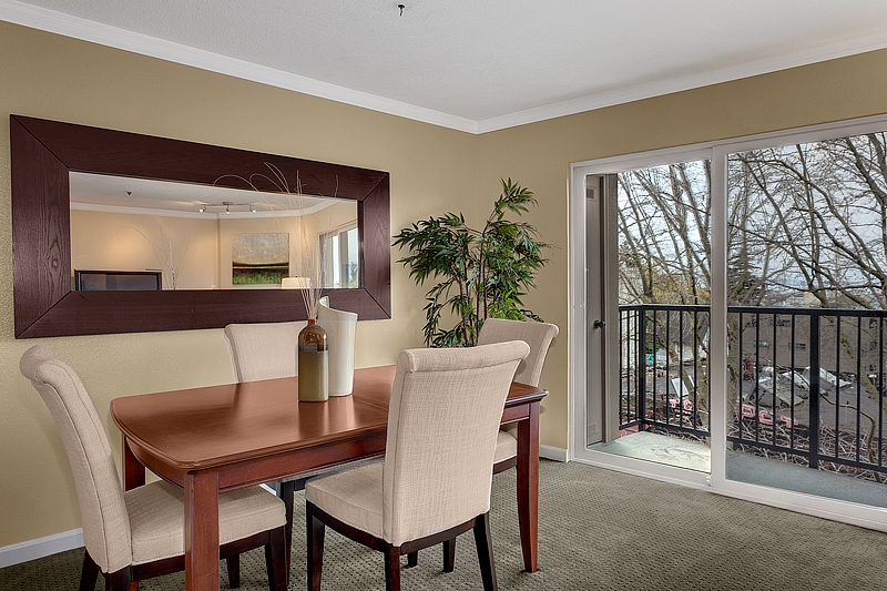 dining room staging